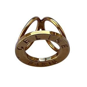 Authentic Céline Paris Gold-Tone Scarf Ring